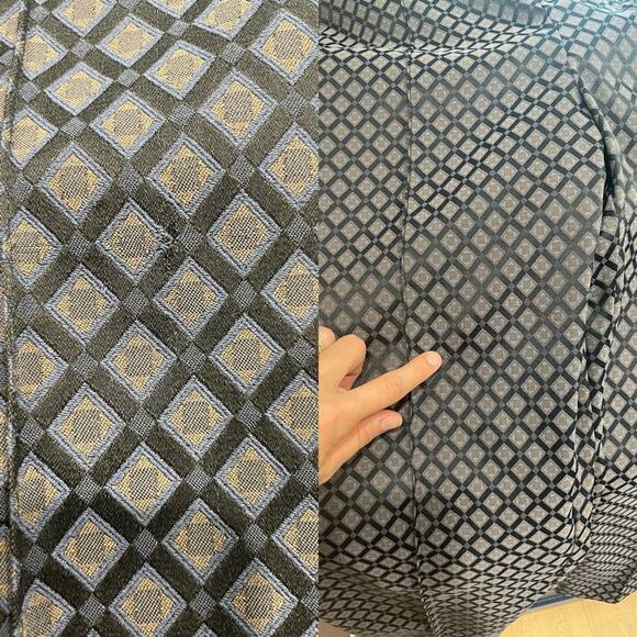 St. John Navy Wool Fringe 3/4 Sleeve Blazer (Sz 10) and Pant (Sz 12) Set - Picture 13 of 15